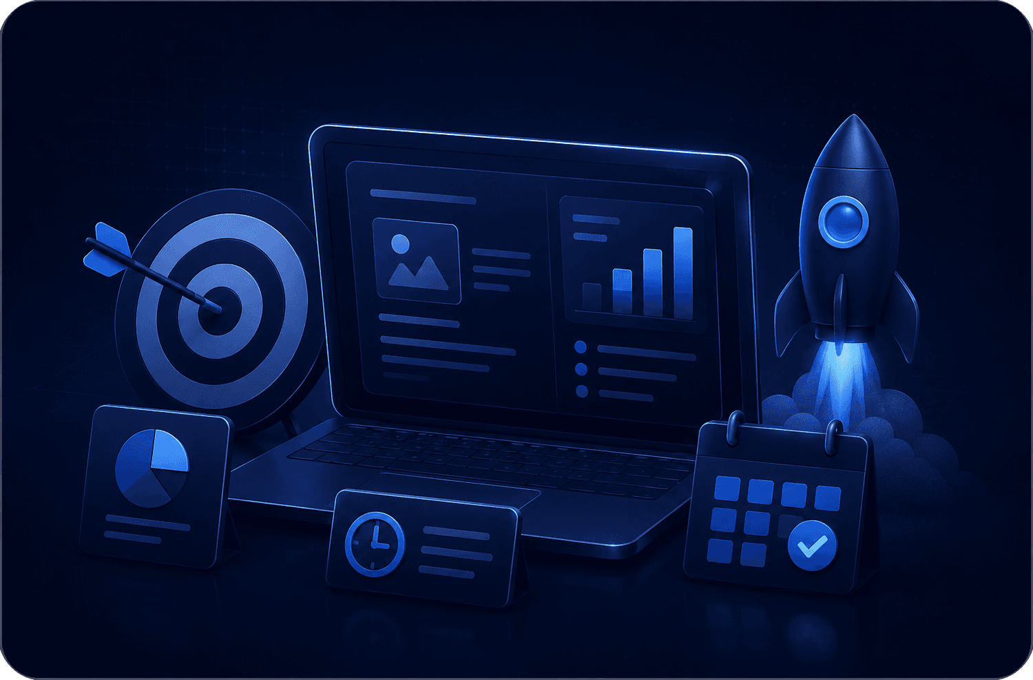 Product launch dashboard with timing, assets, and response planning.