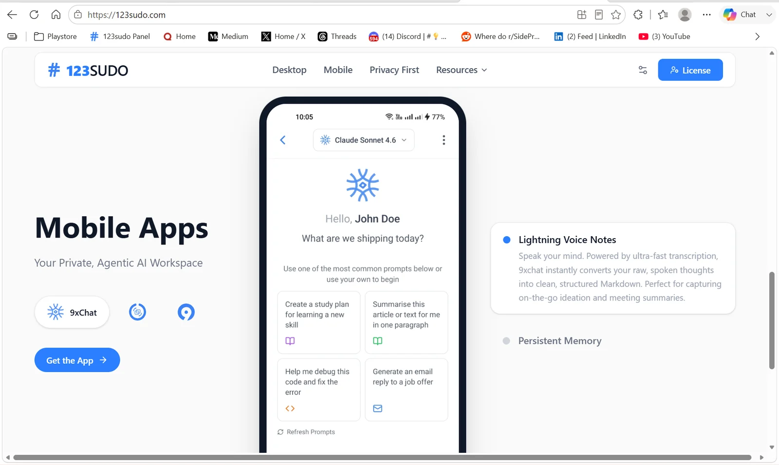 9xchat - Agentic AI Workspace gallery preview thumbnail 10
