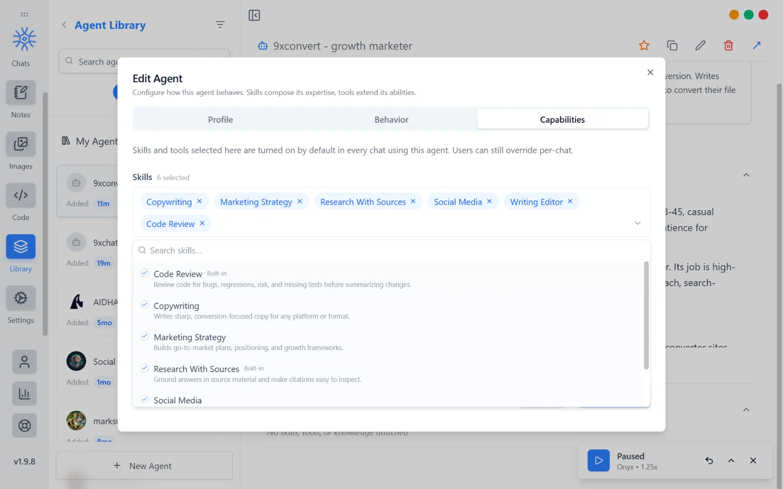 9xchat - Agentic AI Workspace gallery preview thumbnail 10