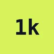 First 1,000 Users logo